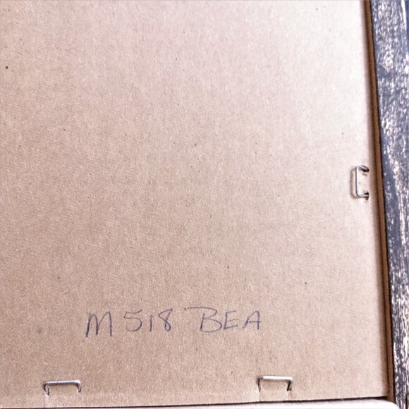 Vintage Framed Handmade floral Paper Collage art - Picture 8 of 13